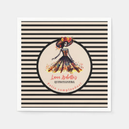 シュガースカルディアデロスミュートスデイオブザデッド スタンダードカクテルナプキン