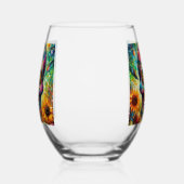 シュガースカルディアデロスミュートスデイオブザデッド ステムなしワイングラス (左)