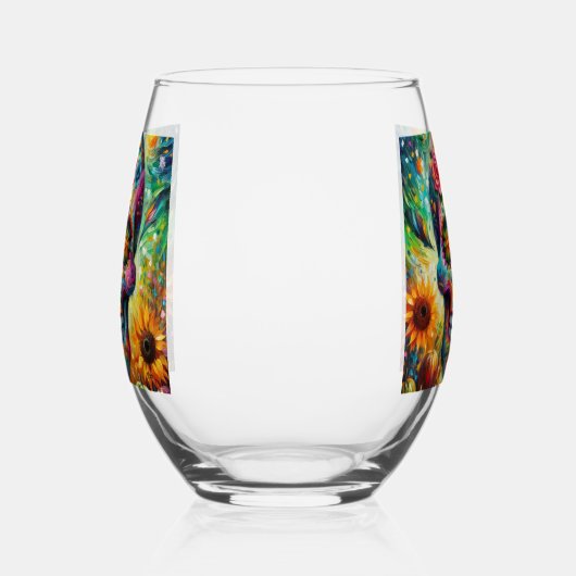シュガースカルディアデロスミュートスデイオブザデッド ステムなしワイングラス (左)