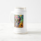 シュガースカルディアデロスミュートスデイオブザデッド ビールジョッキ (正面左)
