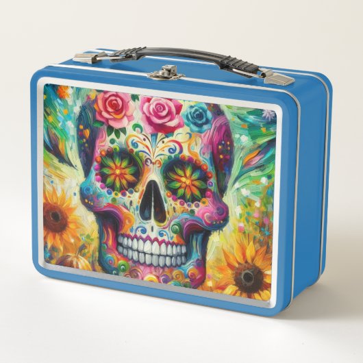 シュガースカルディアデロスミュートスデイオブザデッド メタルランチボックス (正面)