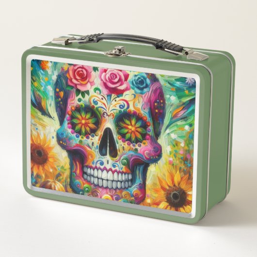 シュガースカルディアデロスミュートスデイオブザデッド メタルランチボックス (正面)