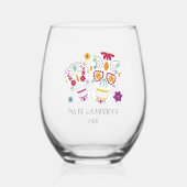 シュガースカルディアデロスムエルトス ステムなしワイングラス (正面)