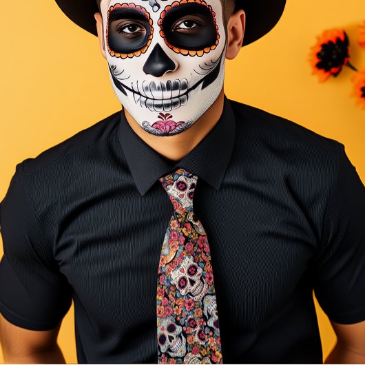 シュガースカルディアデロスムエルトス ネクタイ