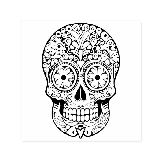 シュガースカル💀💀ディーアデムエルトス セルフインキングスタンプ (デザイン)