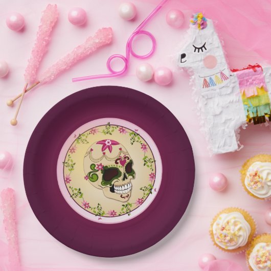 シュガースカルディーアデロスムエルトス ペーパープレート (パーティー)