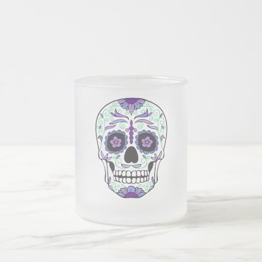 シュガースカルデイオブザデッドディーアデムエルトス フロストグラスマグカップ (中央)