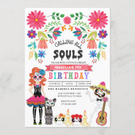 シュガースカルデイオブザデッドハロウィーン誕生日 招待状