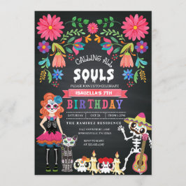 シュガースカルデイオブザデッドハロウィーン誕生日 招待状