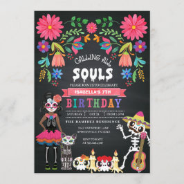 シュガースカルデイオブザデッドハロウィーン誕生日 招待状