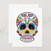 シュガースカルデイオブザデッドDia De Los Muertos Art ノートカード (正面/裏面)