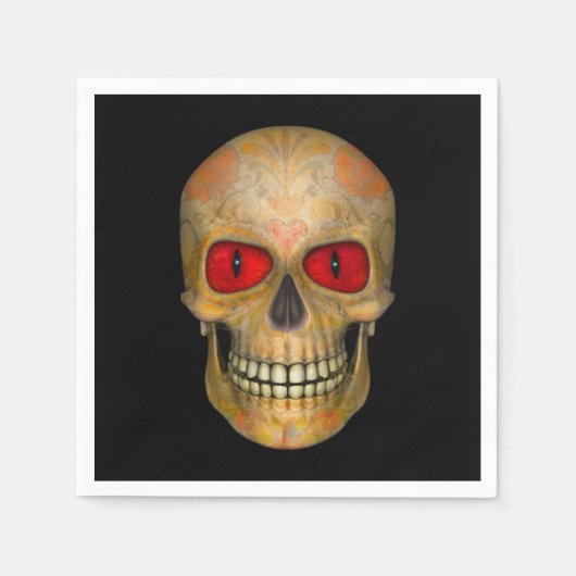 シュガースカルデッドブードゥーゾンビカクテルナプキンス スタンダードカクテルナプキン (正面)