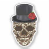 シュガースカルトップハットレッドローズ シール (正面)