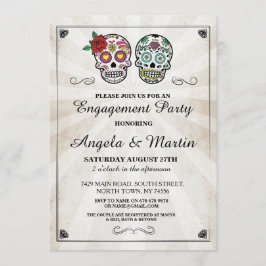 シュガースカルハロウィーン婚約パーティ招待状 招待状