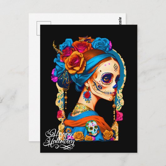 シュガースカルハロウィーン、ディアデロスミュートス ポストカード (正面/裏面)