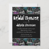 シュガースカルパステルバラ |グラデーションブライダルシャワー 招待状 (正面)