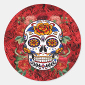 シュガースカルピンクレッドローゼズホリデーズ ラウンドシール (正面)