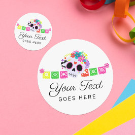 シュガースカルフローラカラベラパペルピカドブティック ラウンドシール
