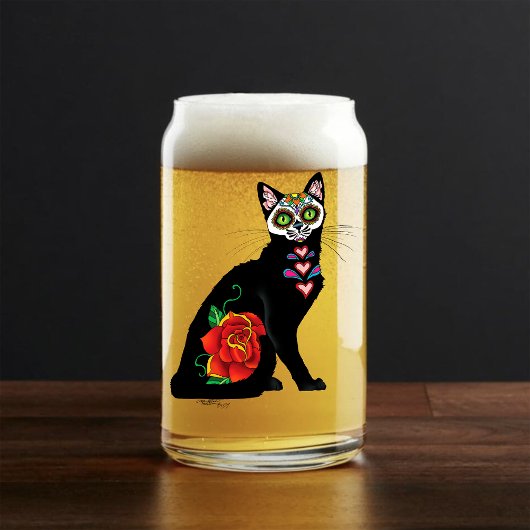 シュガースカルブラックキャット ガラス缶