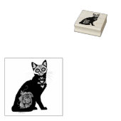 シュガースカルブラックキャット ラバースタンプ (押印)