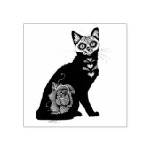 シュガースカルブラックキャット ラバースタンプ (インプリント)