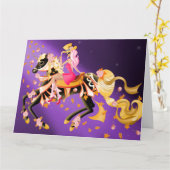 シュガースカルホース&レディ カード (黄色い花)