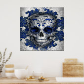 シュガースカルポスター（青） ポスター (キッチン)