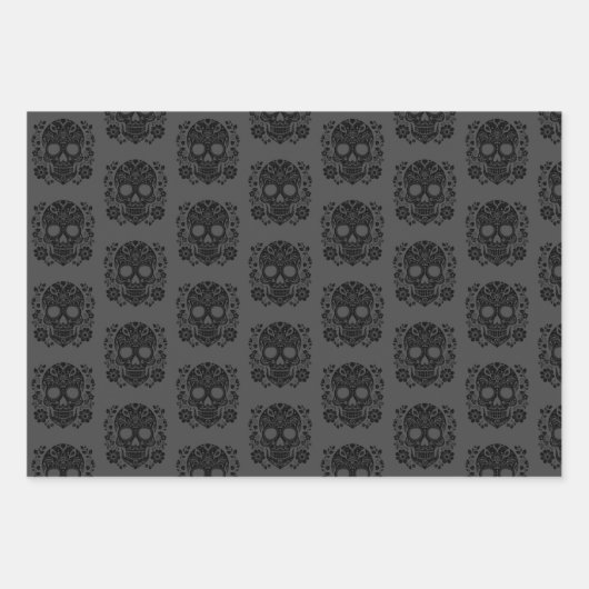 シュガースカルラッピング紙ディアデロスムエルトス ラッピングペーパーシート (正面2)