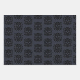 シュガースカルラッピング紙ディアデロスムエルトス ラッピングペーパーシート