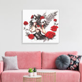 シュガースカル天使 キャンバスプリント (インサイチュ (リビング))