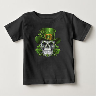 シュガースカル聖パトリックの日のシャムロック ベビーTシャツ