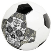 シュガースカル「デッドの日」ダマスクレースカスタム  サッカーボール (3/4)