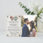 シュガースカル ハロウィン 感謝 フォトカード 招待状 (スタンド正面)