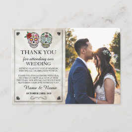 シュガースカル ハロウィン 感謝 フォトカード 招待状