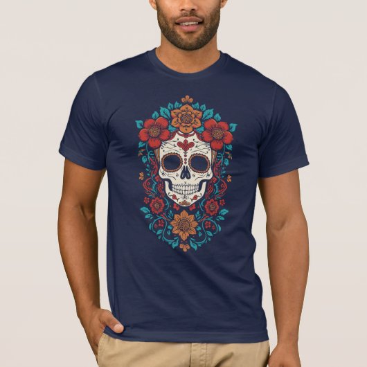 シュガースカル フローラル クラウン Tシャツ (正面)