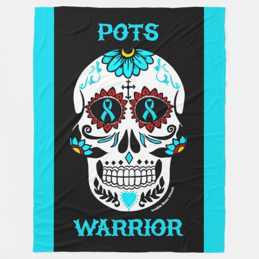 シュガースカル/戦士...POTS フリースブランケット (正面)