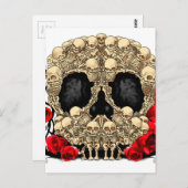 シュガースカル- Tattooデザイン ポストカード (正面/裏面)