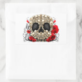 シュガースカル- Tattooデザイン 長方形シール (バッグ)