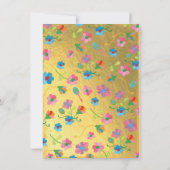 シュガースカルMexican Fiesta Bridal Shower Invitation 招待状 (裏面)