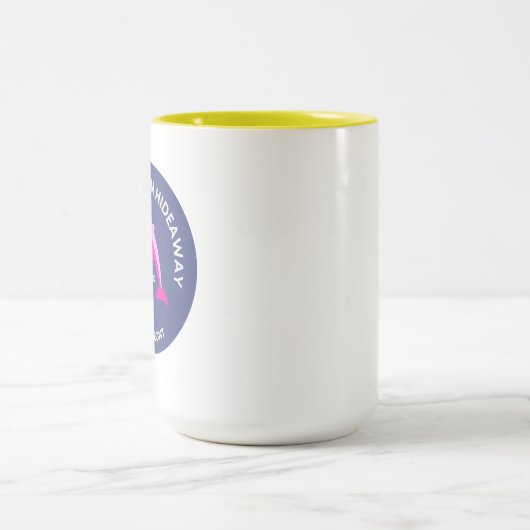 シュガードルフィンハイダウェイロゴビーチコーヒーマグ ツートーンマグカップ (中央)