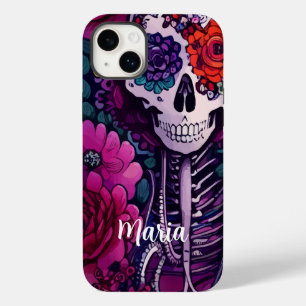 シュガーパーソナライズされたスカルディアデロスミュエルテス Case-Mate iPhone 14 PLUSケース