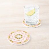 シュガーピンク春グリーンスタードーパミンデコールアート コースター (側面)