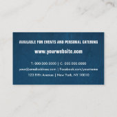 シュガーフォークネービーブルーケータリングレストラン 名刺 (裏面)