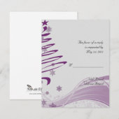 シュガープラムと紫の雪片 招待状 (正面/裏面)