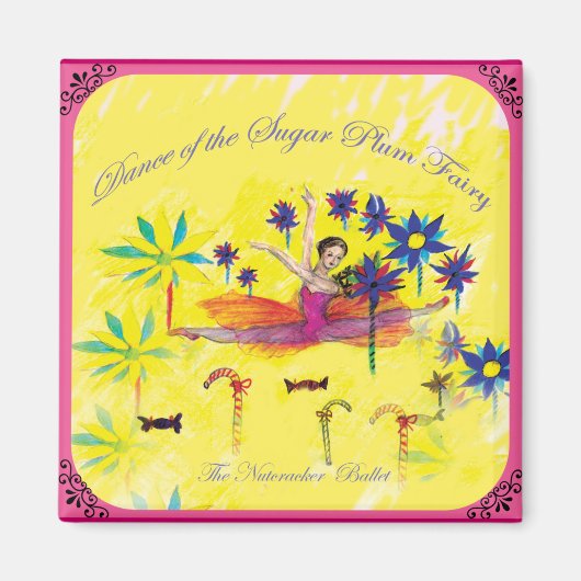 シュガープラムの妖精 マグネット (正面)