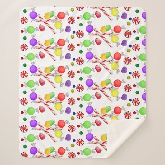 シュガープラムスクリスマスシェルパブランケット シェルパブランケット (正面)