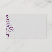 シュガープラムツリースノーフレーク結婚の座席表 プレイスカード (裏面)