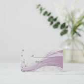 シュガープラムツリースノーフレーク結婚の座席表 プレイスカード (スタンド正面)