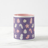 シュガープラムパープルクリスマスクッキー マグカップ (中央)