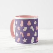 シュガープラムパープルクリスマスクッキー マグカップ (正面左)